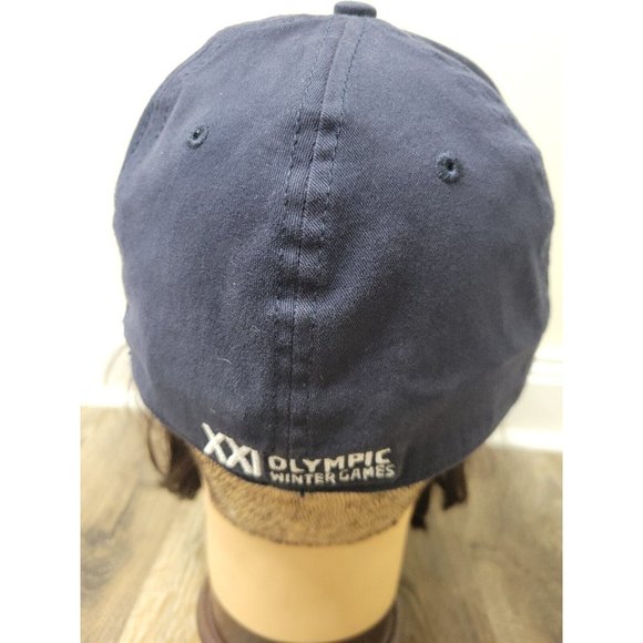 Vancouver M/L Embroidered 2010 Winter Olympic Games Navy Baseball Cap Fitted Hat - Picture 5 of 9